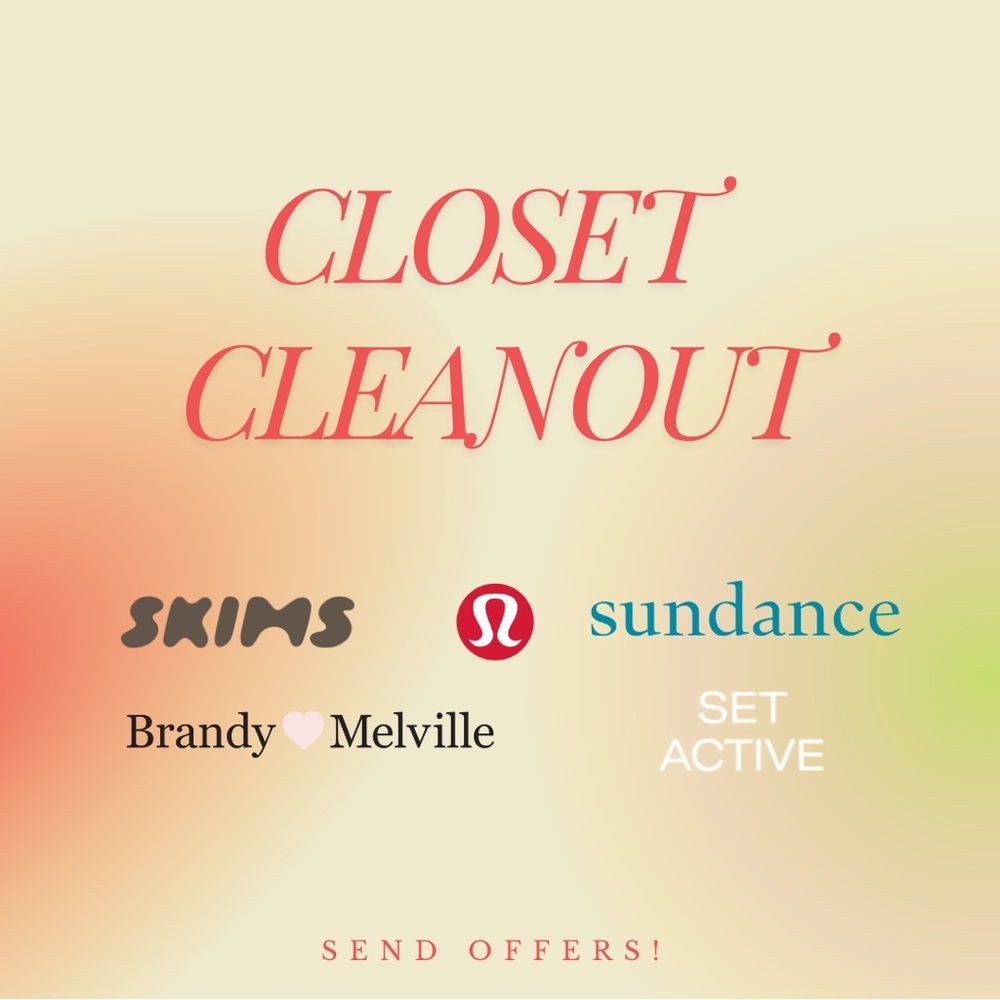 CLOSET CLEAN-OUT ✨